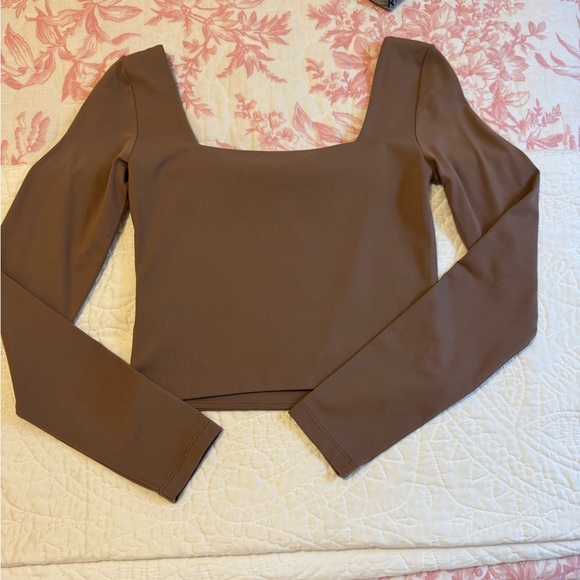 Aritzia Brown Long Sleeve Top - Picture 3 of 5